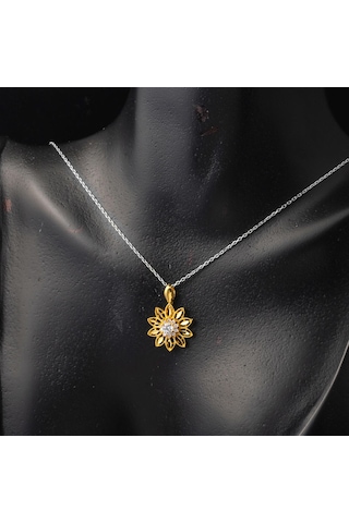 Lotus Çiçeği 22 Ayar Altın Kolye Ucu