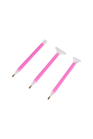 Qingmipy 11 Parçalık Elmas Boyama Seti: 3 Uçlu Kalem, 5 Yapıştırıcı, 2 Tepsi Ve Maşa İle Sanatınızı Renklendirin Diğer