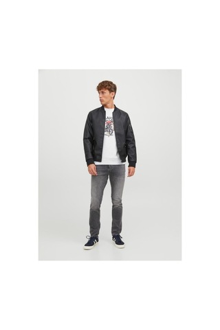 Jack & Jones Jorboney Erkek Beyaz Sweatshirt 12244220-white Siyah