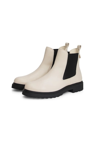 Tommy Hilfiger Th Leather Cleated C, Acı Krem Kadın Bot