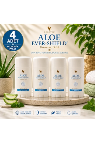 Forever Aloe Ever - Shield Stick Deodorant 4 x 92 G