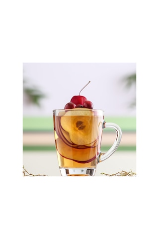 Lav Vega Cam Kupa 6 Kişilik 250 ml Kulplu (Kahve/Çay Bardağı)