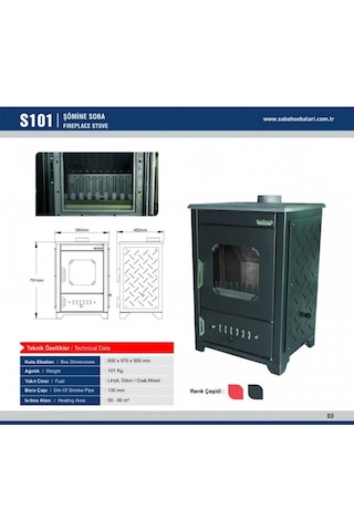 Sabah S101 Döküm Şömine Soba