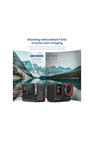 Yunboo Insta360 Ace Pro İçin Spor Kamera Cpl Filtresi - Abs Ve Optik Cam Malzemeyle Tasarlanmıştır Çok Renkli