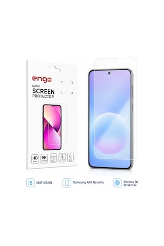 Samsung Uyumlu Galaxy A57 Mat Ekran Koruyucu 9h Nano Şeffaf