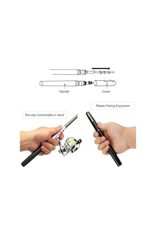 Novahub Mini Olta Takımı - Kırmızı, Güçlü Cam Çelik Fiber, Cep Boy, Tuzlu/tatlı Su İçin Küçük Ve Dayanıklı Kırmızı