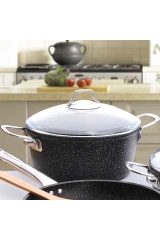 Falez Black Line Döküm Granit Derin Tencere 26 CM
