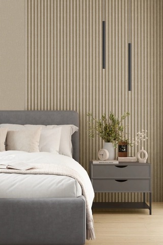 Vilo Mpc M Çıta Duvar Paneli Linen Fabric 265cm Yapıştırmalı Montaj - Neme Ve Darbeye Dayanıklı