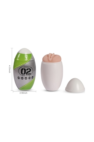 Hızlı Express Süper Realistik Gerçekçi Doku 11 CM Suni Yapay Vajina Mini Egg Mastürbatör No: 2