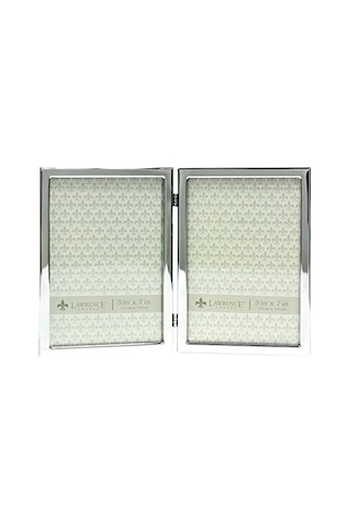 Ayrex Lawrence Frames Çift Resim Çerçevesi, Metal, 12,7 X 17,8 Cm, Gümüş Rengi, Gümüş, 5x7 Çift