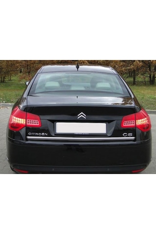 Citroen C5 Formlu Krom Bagaj Alt Çıta 2008 Üzeri Paslanmaz Çelik N11.2540