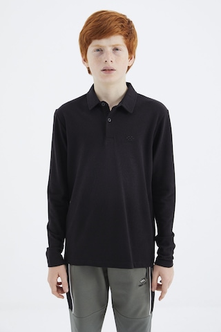 Tommylife Tommy Life Siyah Polo Yaka Basic Erkek Çocuk T-shirt - 11171 Siyah