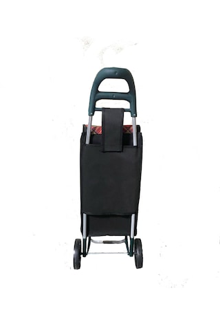 Tekerlekli Pazar Arabası Ve Çantası, Pazar Sepeti - Kırmızı