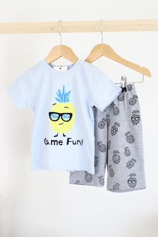 Harika Kids Erkek Çocuk Gözlük Model Pamuklu Şortlu 2'li Takım 001