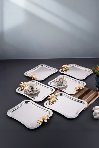 İtalyan Model Papatyalı Kahve-çay Sunum Ve