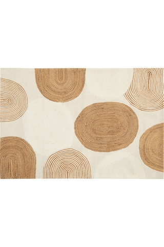 Mudo Home Marta Jüt Halı Naturel Beyaz 170x240 Çok Renkli