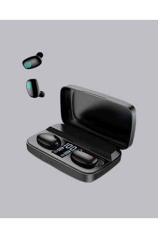 Tws A10s Bluetooth 5.0 Kulaklık Powerbank Şarj Kutulu Semeglbl - 78 Mini Tasarım siyah