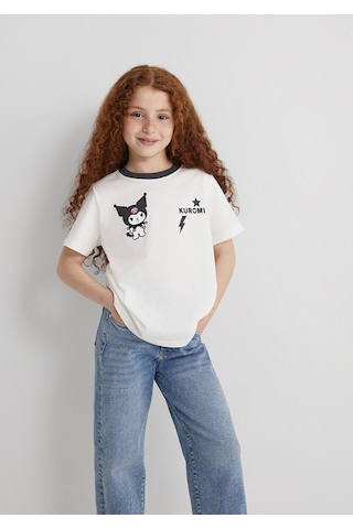 Mavi - Kuromi Baskılı Ekru Tişört 7610378-70057 Ekru