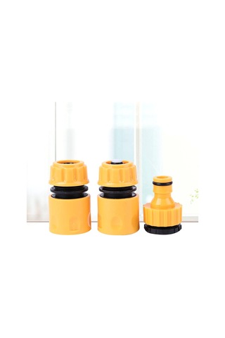3pcs Bahçe Plastik Hortum Konnektör Borusu Hızlı Conection Adaptörü Su Durdurma Konnektörü 1/4inch