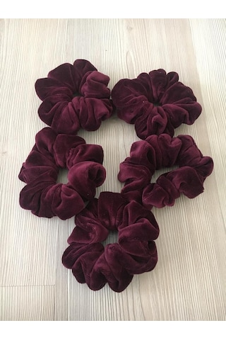 Simit Toka Bordo Kadife Kumaş Bordo