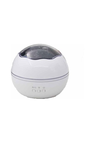 Gece Lambası Romantik Dönen Yıldızlı Gökyüzü Projeksiyon Lambası Usb Bebek Uyku Lambası Beyaz Beyaz