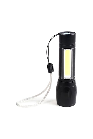 Çok Güçlü Şarjlı El Feneri Xpe-cob Led Wt-030 Açık Gri
