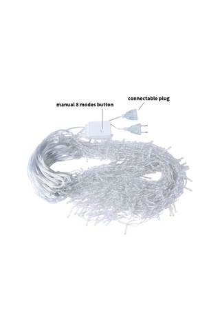 Fastbuy Soğuk Beyaz Led Icicle Dize Işıklar 4m 12m Peri Işıklar Noel Çelenk Yeni Yıl Düğün Teras Bahçe Partisi Koridor Saçak Soğuk Beyaz