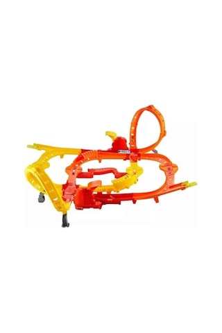 Hot Ones Turbo Oyun Parkuru, 1:64 Ölçekli 2 Araç Ve Kolayca Birleştirilebilen Pistle Başa Baş Yarış Ve Akrobasi, Jfh35 3500