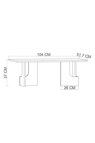 Terni Çok Amaçlı Orta Sehpa Bohem Traverten 104 Cm