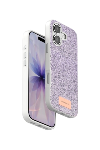 Sptmgldı Onegif Apple Apple iPhone Uyumlu  17 Bright Simli Kapak - Lila