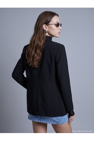 Dilvin 60823 Blazer Ceket-siyah