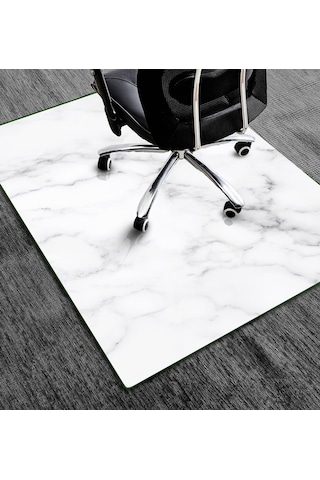 Cam Sandalye Matı Beyaz Doğal Mermer 100cm X 120cm