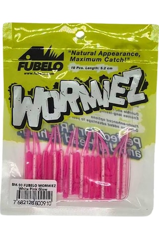 Fubelo Wormiez 5.2cm 18 Adet Lrf Silikonu Pink Yellow