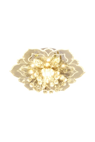 Ranyeek Giriş Hallı Ve Koridor İçin Modern Kristal Gömülü Tavan Lambası - 9w Beyaz Işık, Dayanıklı Malzeme, Kolay Kurulum - 90119 Modeli Beyaz