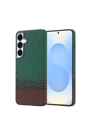 Samsung Galaxy Uyumlu S25 Plus Kılıf Ultra İnce Karbon Tasarımlı Ve Magsafeli Cabix Premium Kapak Yeşil