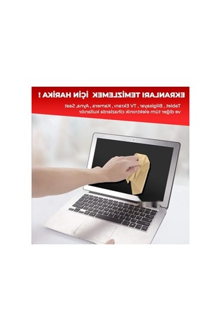 Mikrofiber Temizleme Bezi - Hassas Yüzeyler İçin Tüy Bırakmayan Çözüm Açık Bej