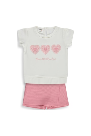Civil Baby Kalpler Nakışlı 6-18 Ay Takım - Ekru
