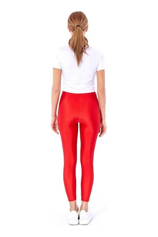 L-04 Kırmızı Parlak Tayt Kırmızı