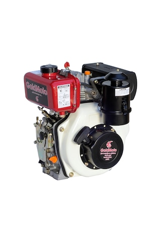 Goldmoto Gm170fe-g5 Dizel Motor 5 Hp İpli Ve Marşlı Krank Mili Konik Ve Kamalı