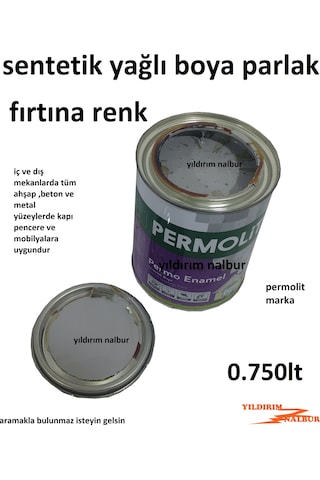 Fırtına Renk Sentetik Yağlı Boya 0.750lt Açık Gri Renk Ahşap Meta Fırtına Renk Sentetik Yağlı Boya 0.750lt Açık Gri Renk Ahşap Meta
