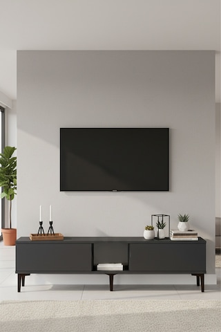 Tsa1599a Aplos Tv Stand, Tv Sehpası Antrasit 150cm