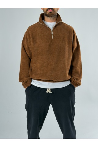 Cocopelli Erkek Kahverengi Sweatshirt Coc2710 Kahverengi