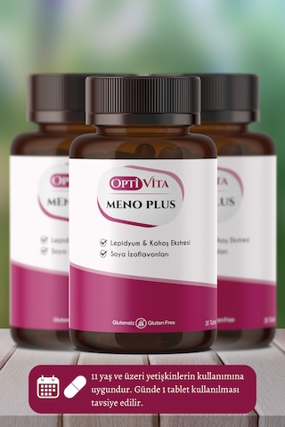Optivita Meno Plus 30 Tablet Lepidyum, Soya İzoflovanları, Glutat