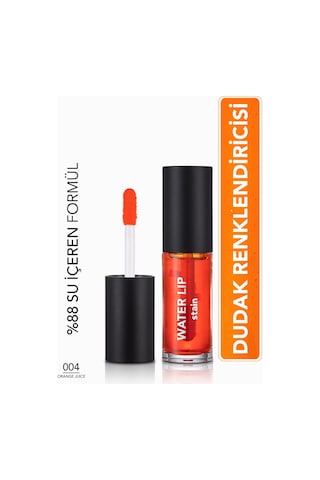 Flormar Kalıcı Mat Dudak Tint'i (turuncu) - Water Lip Stain - 004 Orange Juice - 8682536042192