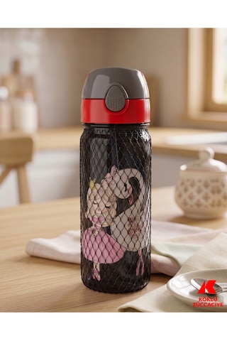 500 Ml Pipetli Su Matarası Çok Renkli