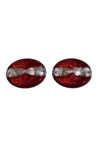 Stop Lambası Çok Amaçlı Oval Tip Kırmızı-beyaz-kırmızı 190 149 Mm 2 Ad