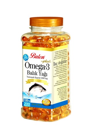 Balen Omega 3 Balık Yağı 1380 Mg 200 Kapsül 2 Adet