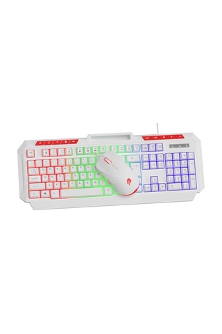 Gamebooster Knight Km-11w Beyaz Kablolu Oyuncu Klavye Mouse Seti Diğer