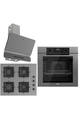 Ferre Fryart QEP63CPR - SC208-FA D082-SA Ankastre Set Gri