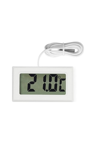 Sıcaklık Isı Termometresi Mini Dijital Isı Ölçer Ntc Sensör -50c 110c Buzdolabı Akvaryum Oda